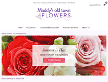 Tablet Screenshot of maddysoldtownflowers.com
